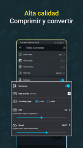 Cómo reducir el tamaño de un video en Android Video Convertidor, Compressor
