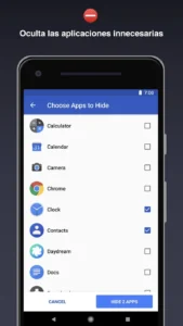 Ocultar aplicaciones no deseadas en Android