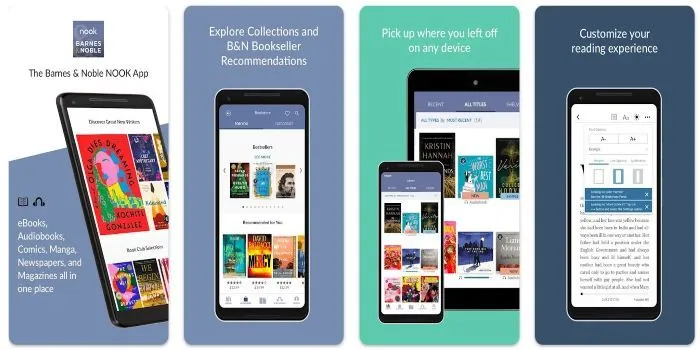 Barnes and Noble Nook Apps para leer libros