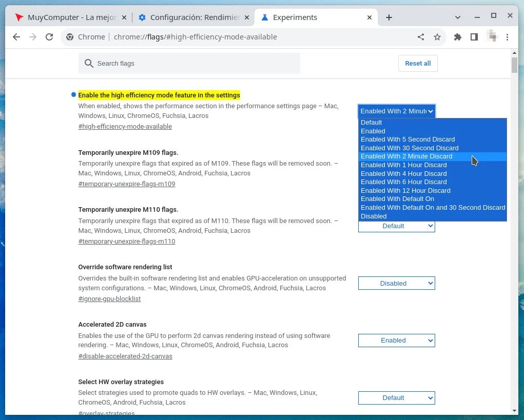 Ahorro de memoria en Chrome Ahorro de memoria en Chrome