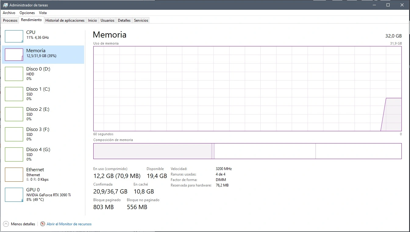 Memoria ram PC