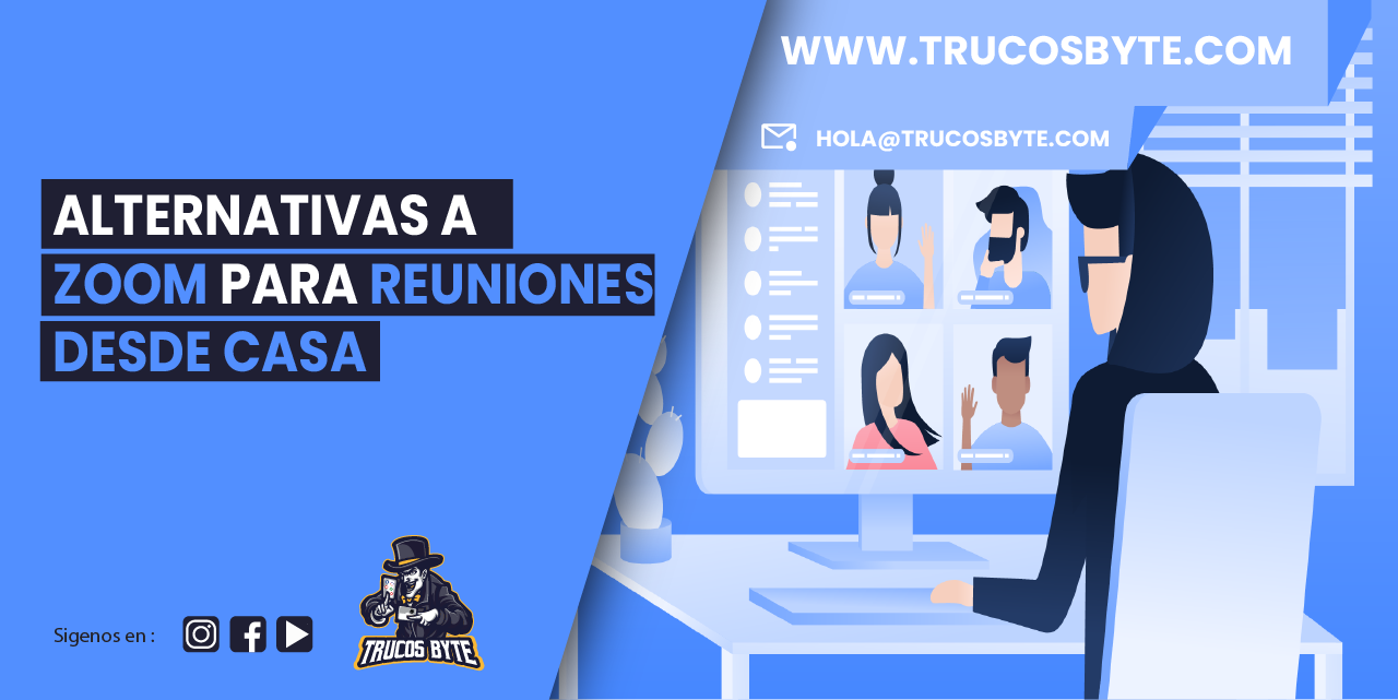 Alternativas a Zoom para reuniones desde casa