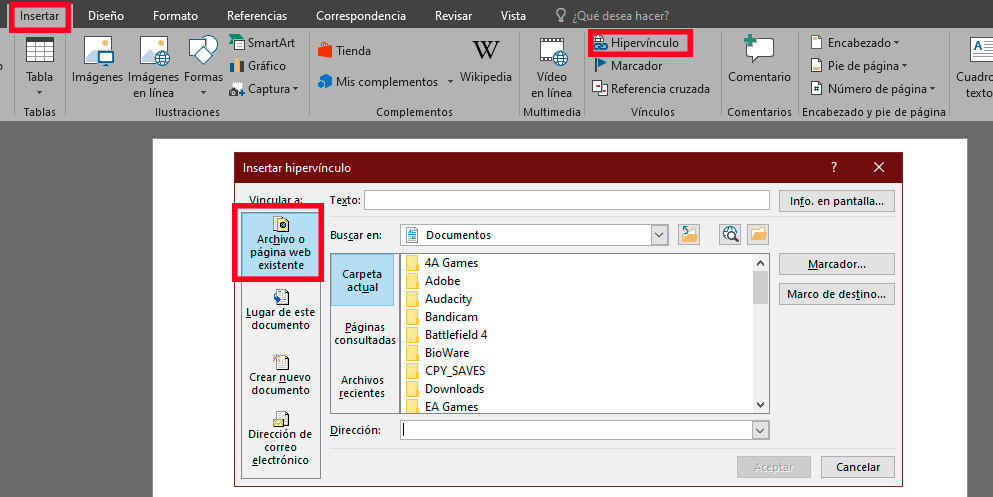 Insertar PDF