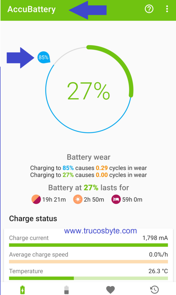 Razón por la cual no debes cargar la batería de tu celular Android al 100%