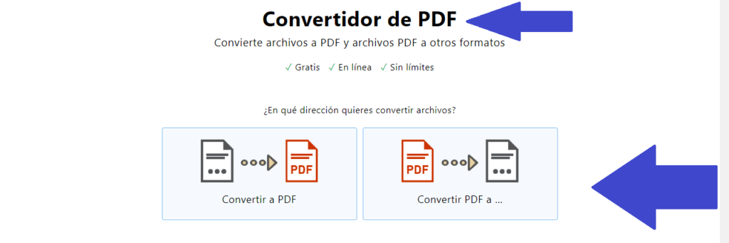 Herramientas PDF en línea gratuitas