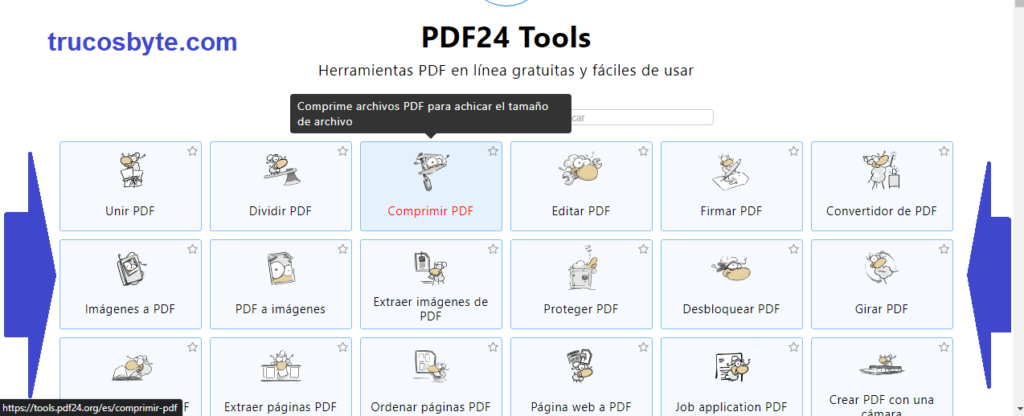 Herramientas PDF en línea gratuitas