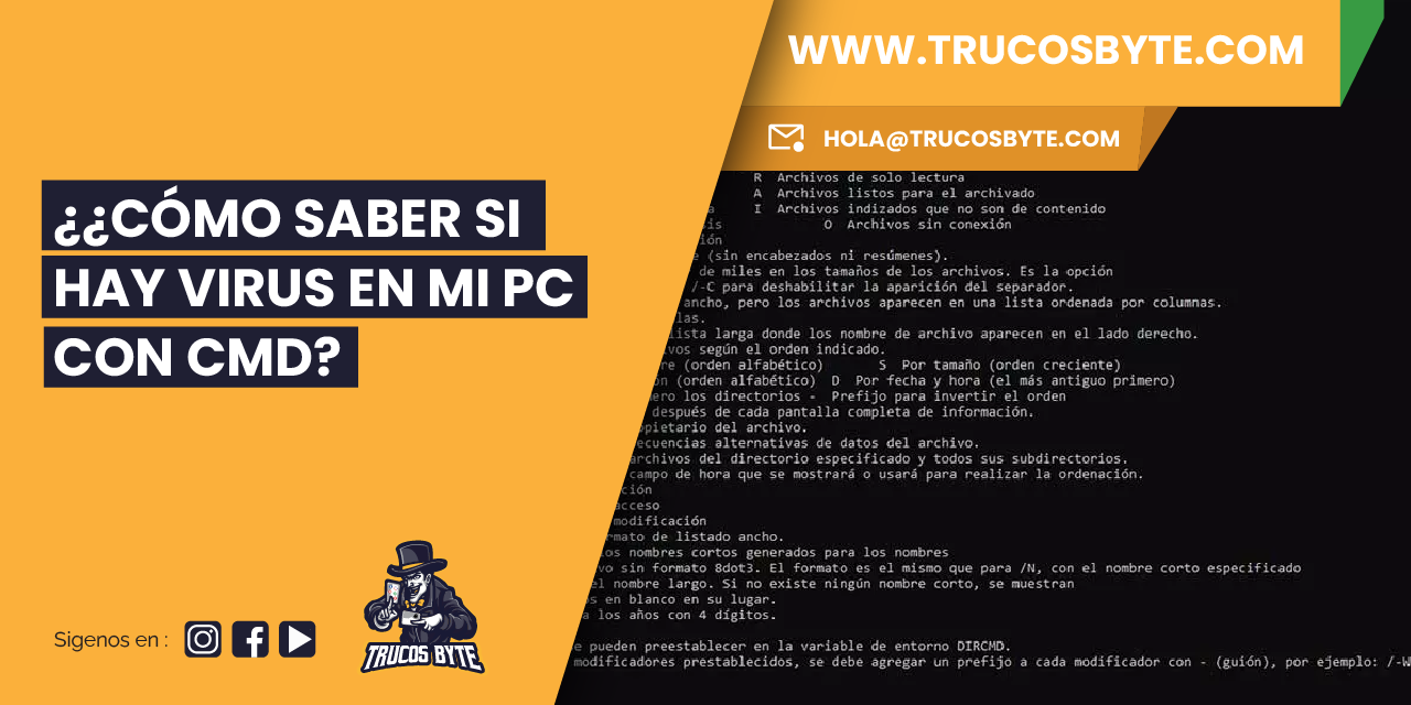 ¿Cómo saber si hay virus en mi PC con CMD?